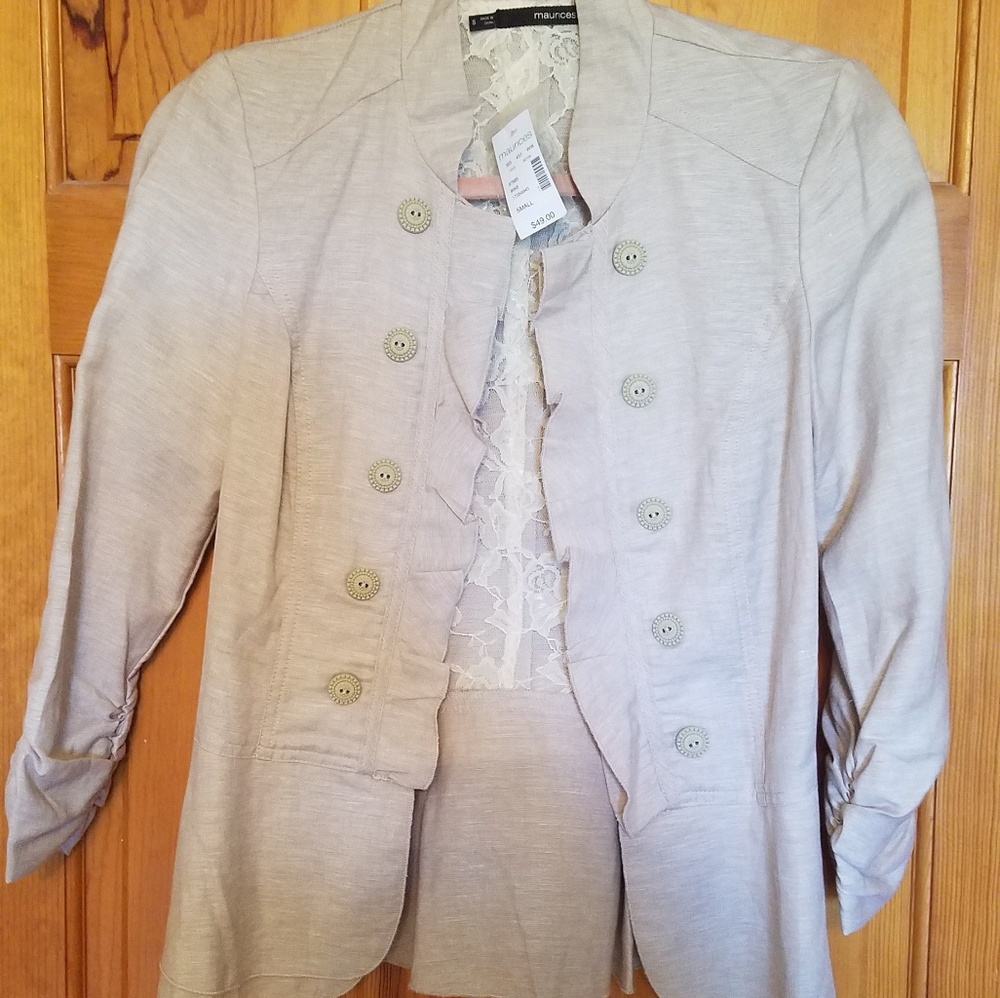 NWT light beige jacket